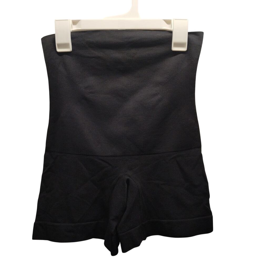 Shapermint Empetua NWOT Size Medium Black High-Waist Smoothing Boyshorts 18437